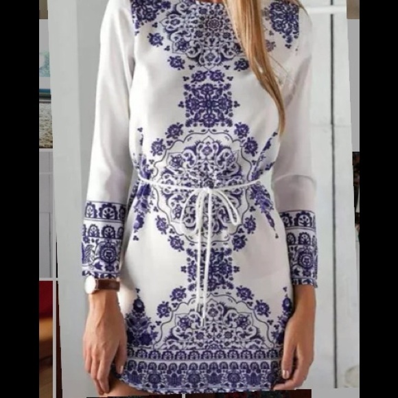 Boho Cocktail Evening Dress Medium