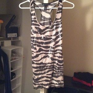 Sequin / Cotton  black and beige razorback shirt.