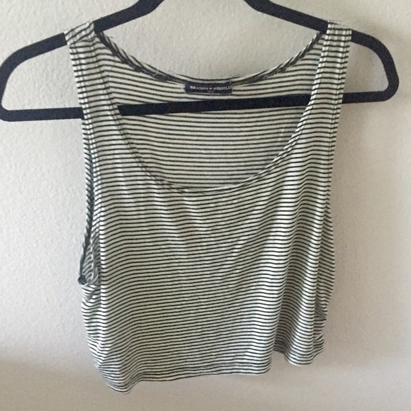 Brandy Melville black and white striped tank