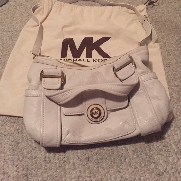 Off white Michael Kors crossbody/ bowler bag