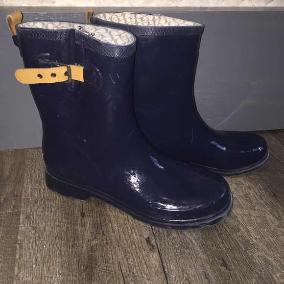 chooka solid mid-midnight rainboots
