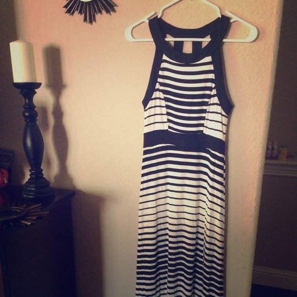 Striped maxi dress
