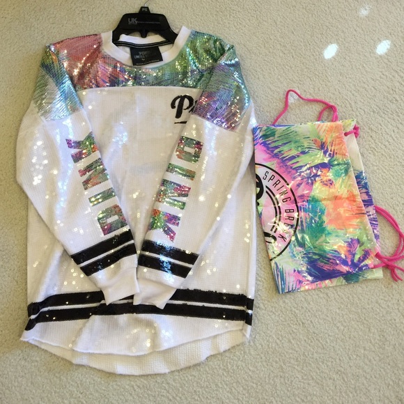 Limited Edition Pink Bling Varsity Crew