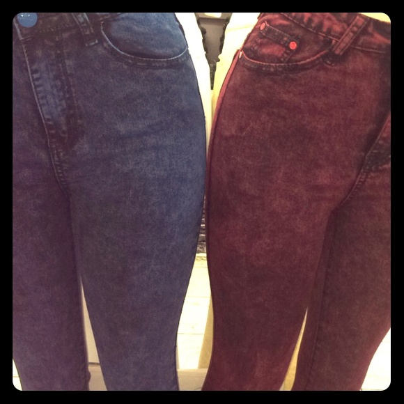 High Waste Ash Stretch denim Jeans