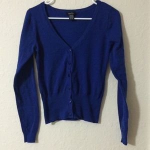 Rue 21 cobalt blue sweater cardigan