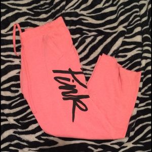 Pink boyfriend style sweats