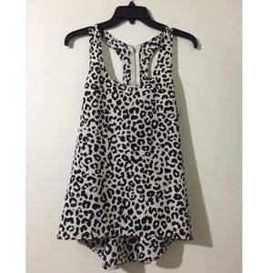 Leopard /Cheetah Print Racerback Tank Size: Small