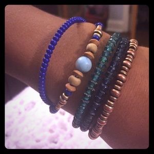5 Alex & Ani energy bracelets