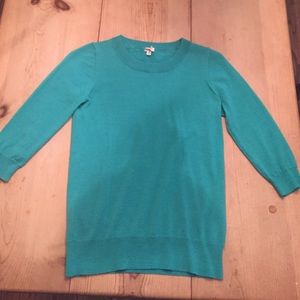 Turquoise j. Crew sweater