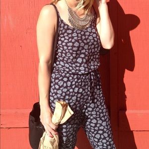 Banana republic floral jumpsuit