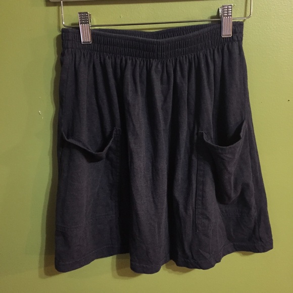 American Apparel Black Cotton Skirt