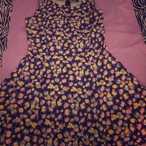 Black floral dress