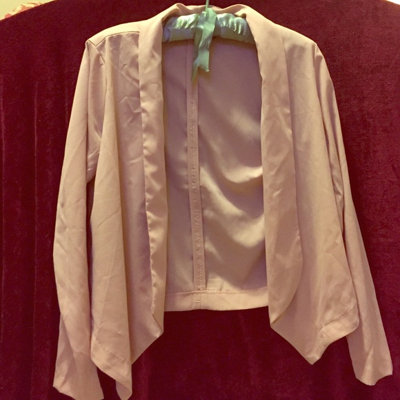 Light pink light spring blazer