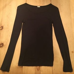 Black long sleeve top from j crew