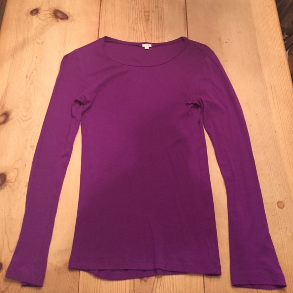 Purple long sleeve shirt from j crew