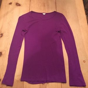Purple long sleeve shirt from j crew