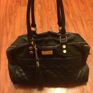 Black quilted Steve Madden bag