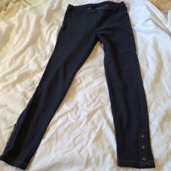 Hue dark denim stretch pants