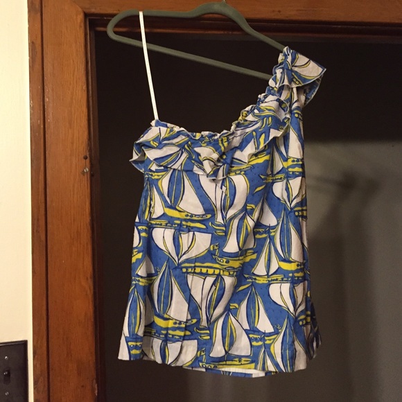 Lilly Pulitzer one-shoulder top