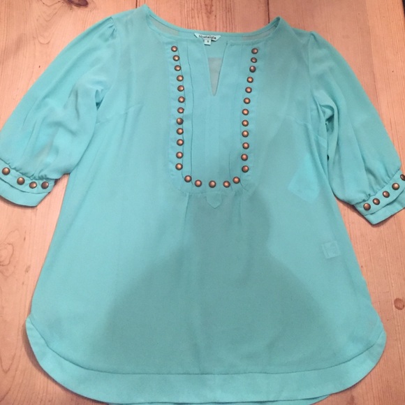 Blue short sleeve shirt from nostalgia