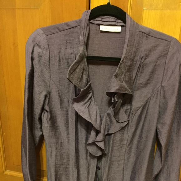 Shimmery lavender blouse. - Picture 1 of 3