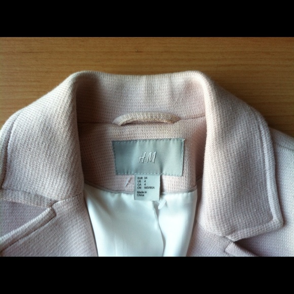 Blush coat with gold buttons SOLD - Picture 3 of 3