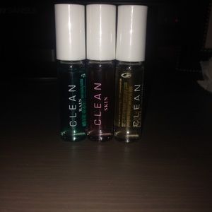 Set of three roll on perfumes