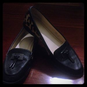 Calvin Klein leopard flats