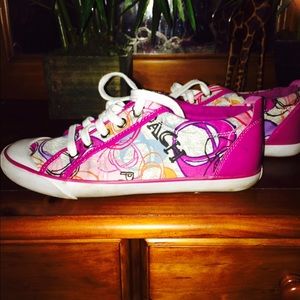 Coach poppy tennis shoes