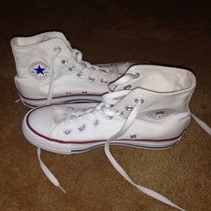 White high top Converse All Star
