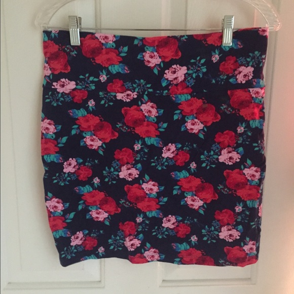 Charlotte Russe flower print skirt