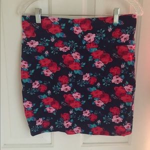 Charlotte Russe flower print skirt