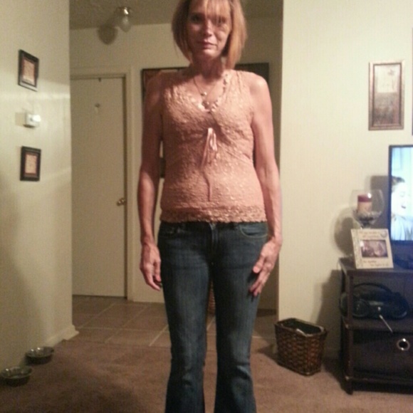 Lace ribbon and sequence shirt - Picture 1 of 1