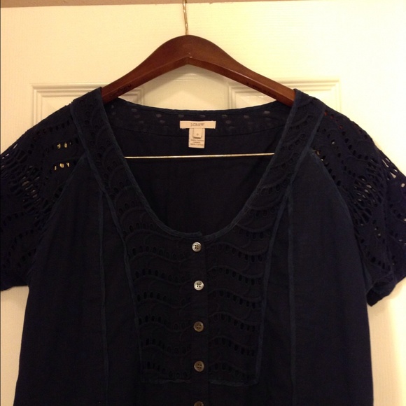 J. Crew eyelet top - Picture 2 of 3