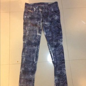 DIESAL skinny jeans/jeggings in blue