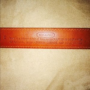 Coach belt Soft Leather