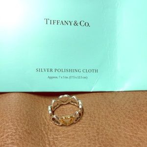 Tiffany & Co. Silver and Gold Heart Ring
