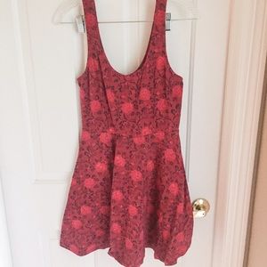 Ecote flower print skater dress cotton