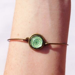 Handmade mandala bangle bracelet