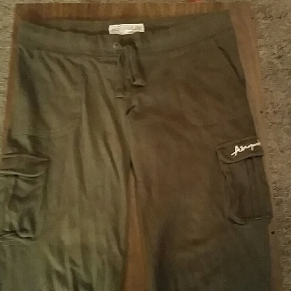 Olive green Aero comfy capris