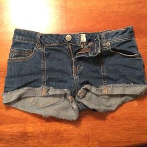 Denim shorts