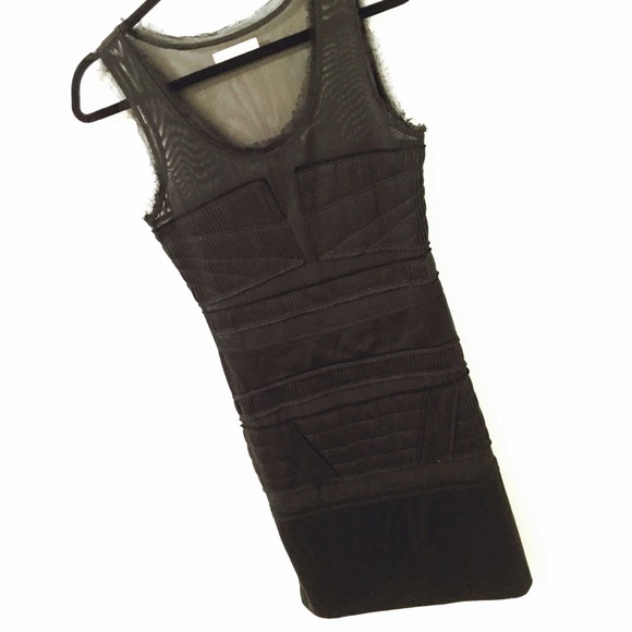 Arden B. Little Black Dress with mesh cut-outs