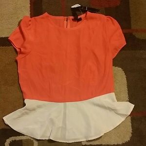 Petticoat Alley Peplum Dress shirt