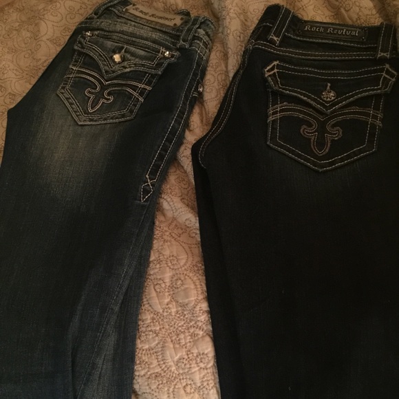 2 pair of Rock revival Jeans