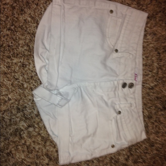 Candies all white denim shorts