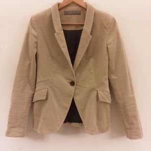 Tan Zara blazer with grey accents!