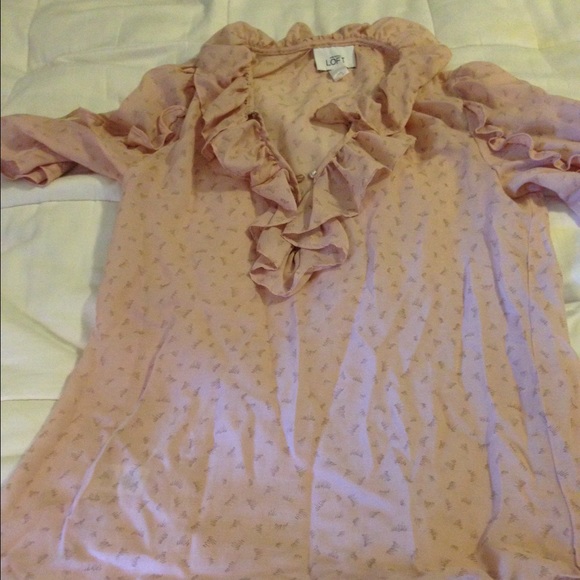 Loft Flowy Shirt Sz XS