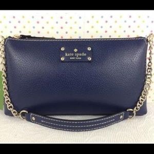 Kate Spade navy blue shoulder bag