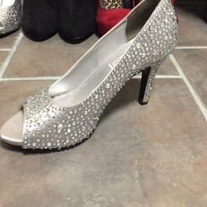 silver heels!