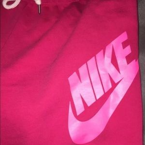 Pink Nike sweatpants!!